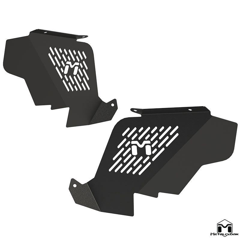 Metalcloak JK Replacement Aluminum Inner Fender Set - Black Powdercoat