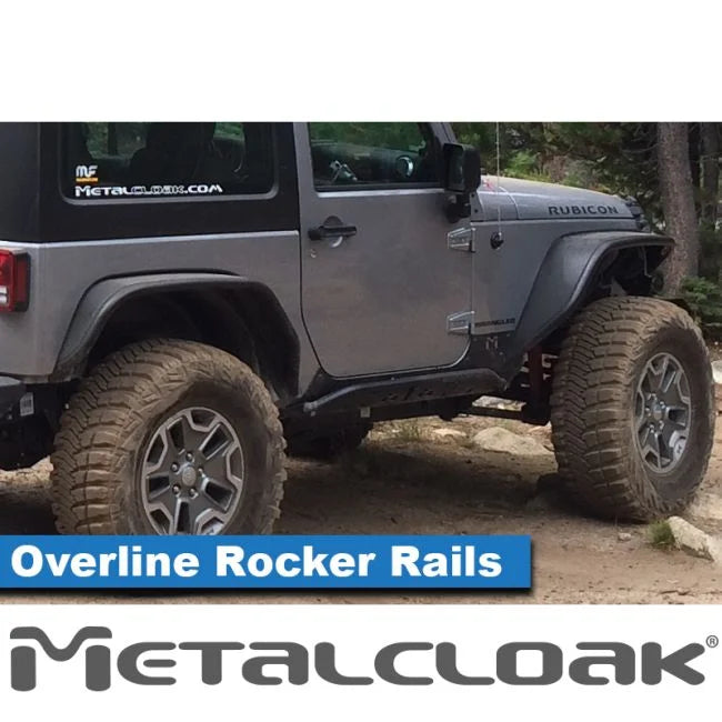 Metalcloak JK Rocker Rail - 2 Door - Bare Metal