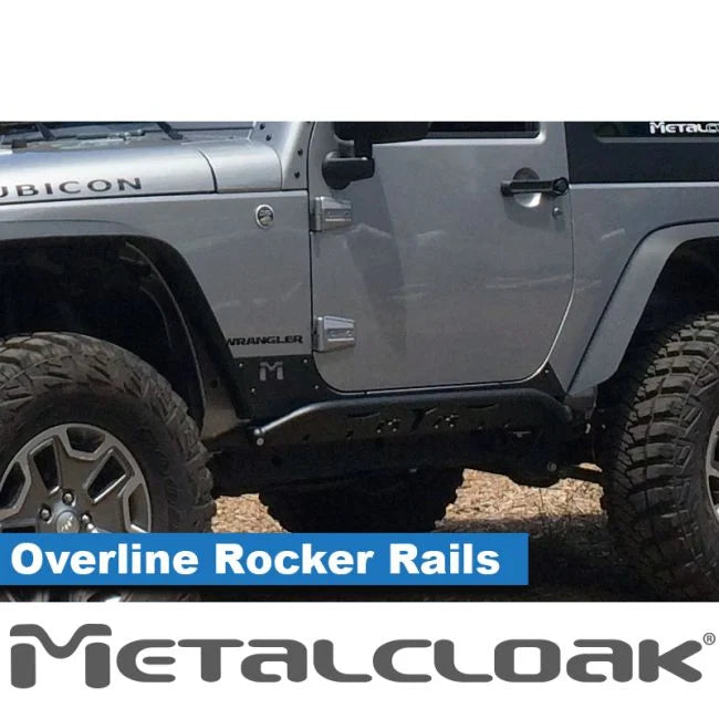 Metalcloak JK Rocker Rail - 2 Door - Bare Metal