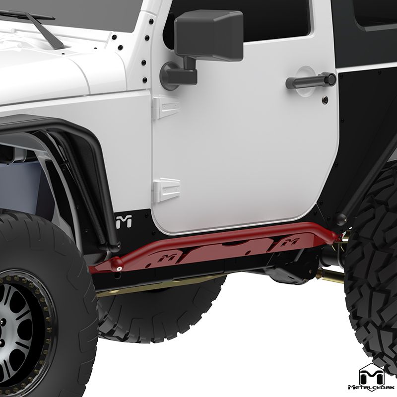 Metalcloak JK Rocker Rail - 2 Door - Bare Metal