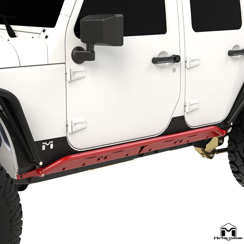 Metalcloak JK Rocker Rail - 4 Door - Bare Metal