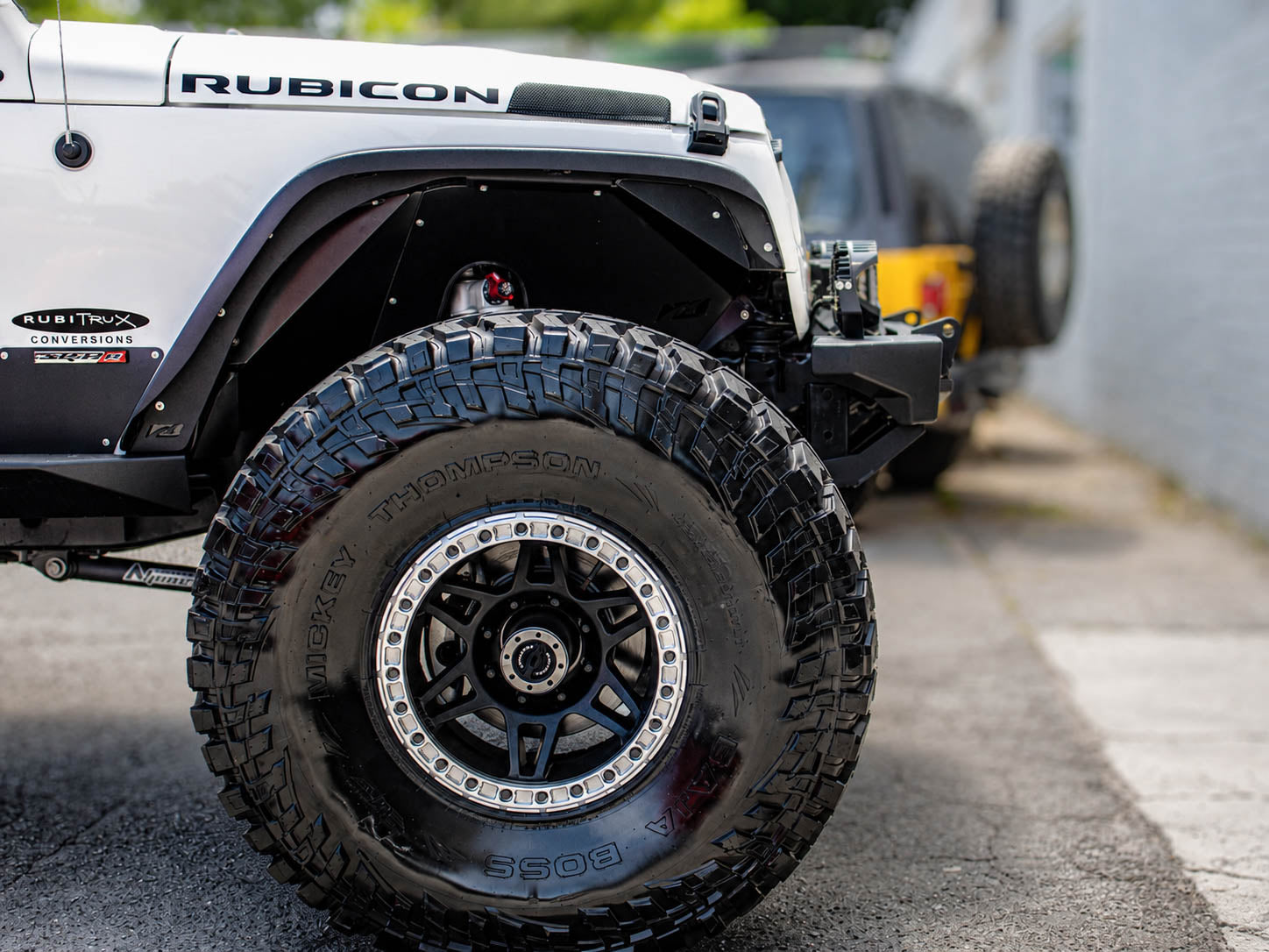 2015 Jeep Wrangler JKUR HEMI Bright White RubiTrux Show Jeep