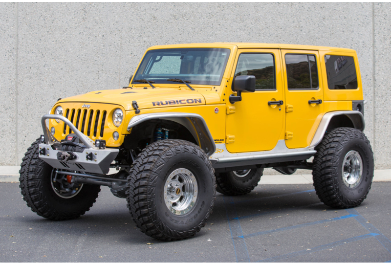 GenRight Flare Front Tube Fenders; Wrangler JK Unlimited