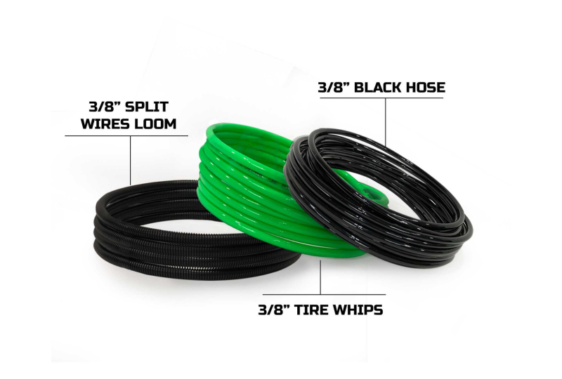 OVS 4-Tire Inflation: Mount, Hoses & Bag, Black - JK