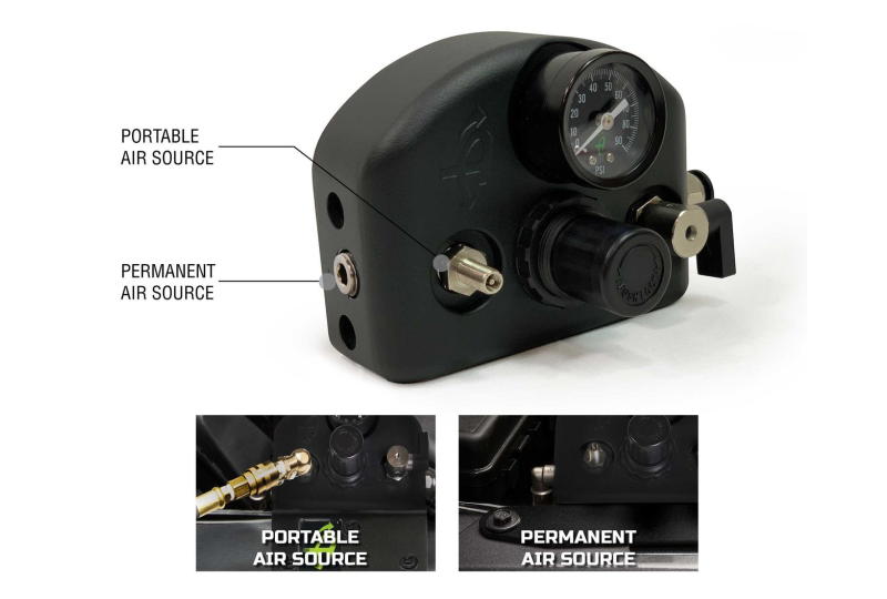 OVS 4-Tire Inflation: Mount, Hoses & Bag, Black - JK