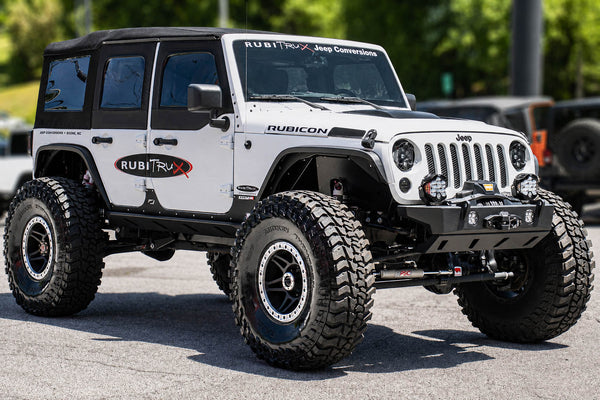 2015 Jeep Wrangler JKUR HEMI Bright White RubiTrux Show Jeep