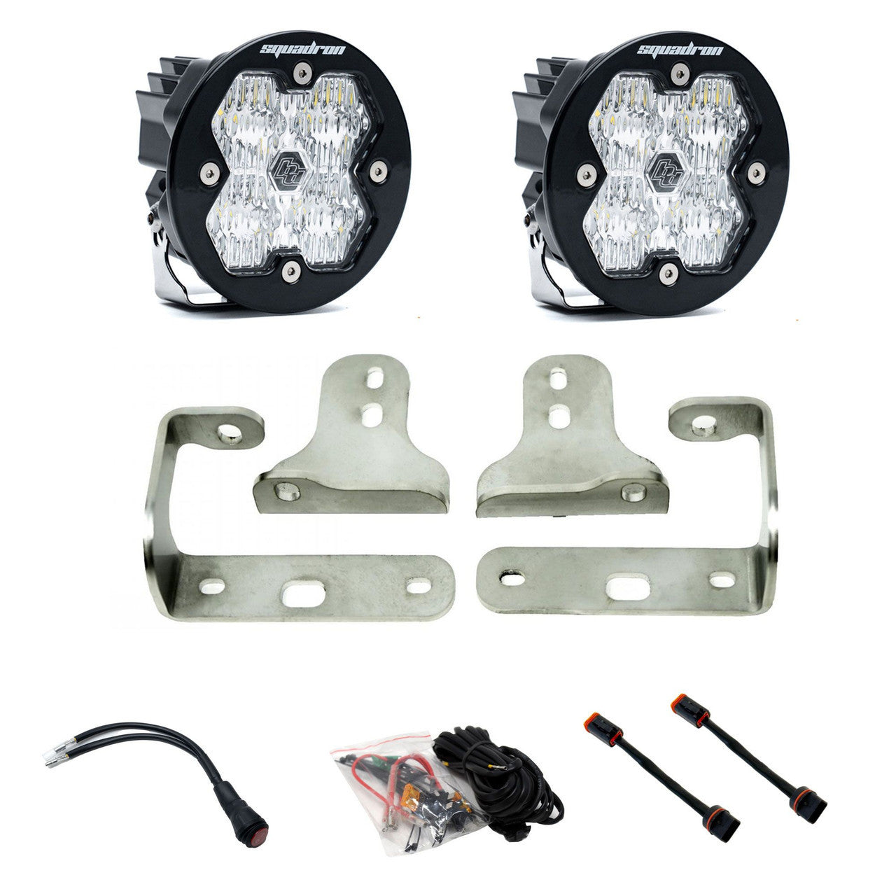 Baja Designs Squadron-R 2.0 Sport Fog Pocket Light Kit - Jeep 2018-26 Wrangler JL; 2020-26 Gladiator JT