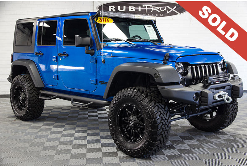 2016 Jeep Wrangler Sport Unlimited Hydro Blue - SOLD