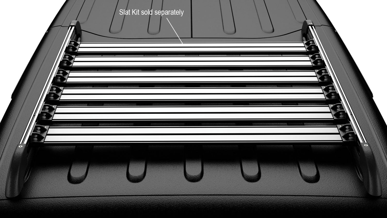 07-18 Wrangler JK 4 Door Nebo Roof Rack Main Rail Kit Silver TeraFlex