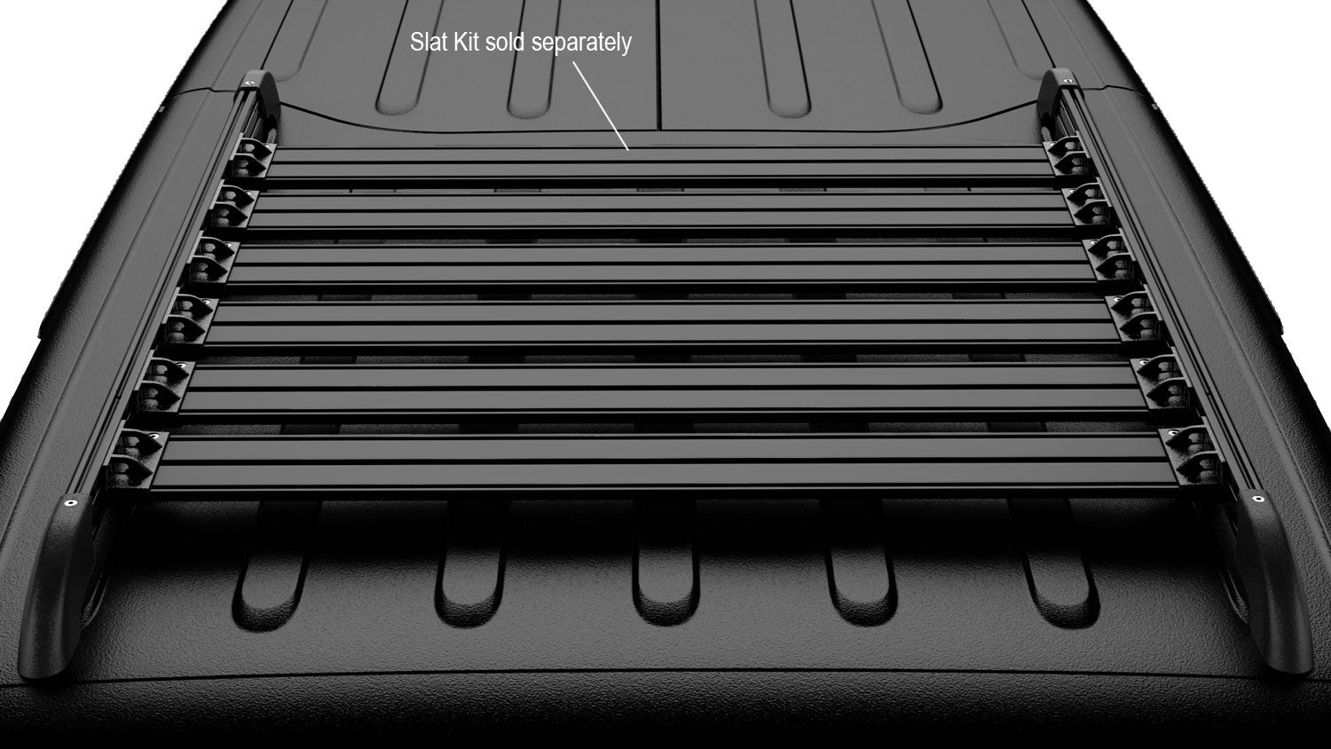 07-18 Wrangler JK 4 Door Nebo Roof Rack Main Rail Kit Black TeraFlex