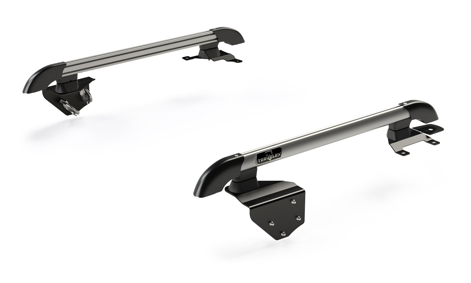 07-18 Wrangler JK 2 Door Nebo Roof Rack Main Rail Kit Silver TeraFlex