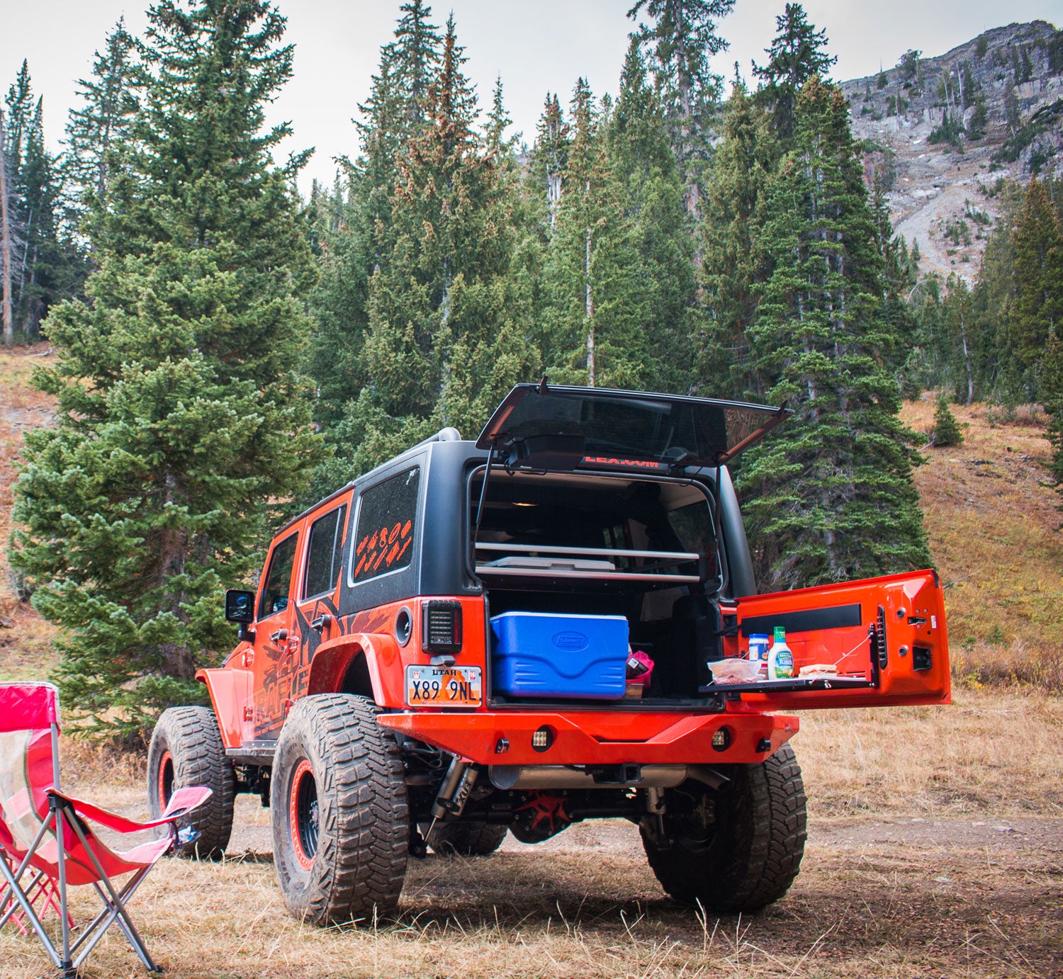 07-18 Wrangler JK MP Tailgate Table No Cutting Board TeraFlex
