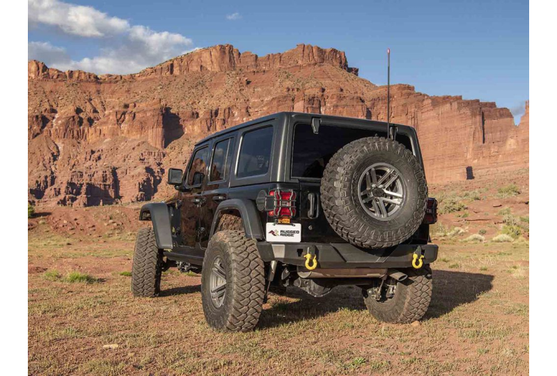 Rugged Ridge HD Rear Bumper; Wrangler JL
