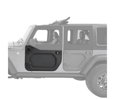 Bestop CORE Door; Driver Side Lower Half Modular Doors; Black; Aluminum; Single
