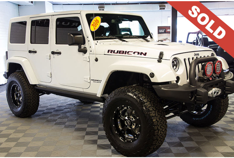 2016 Jeep Wrangler Rubicon Unlimited Bright White - SOLD