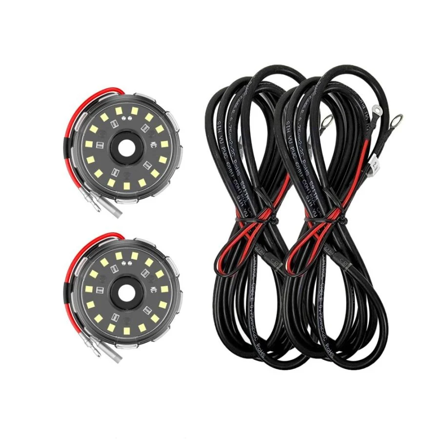 KC Hilites Two-Light Add-On Cyclone V2 Kit, Clear - 5M Long