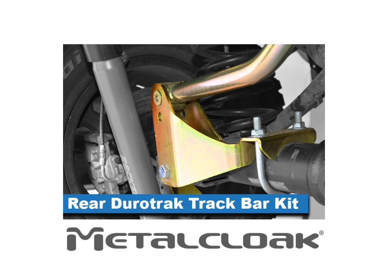 MetalCloak 7248 DuroTrak Long Travel Rear Track Bar Kit, Solid Chromoly Track Bar and Bracket for Jeep Jk