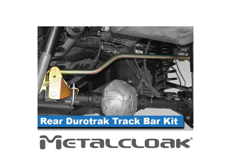 MetalCloak 7248 DuroTrak Long Travel Rear Track Bar Kit, Solid Chromoly Track Bar and Bracket for Jeep Jk