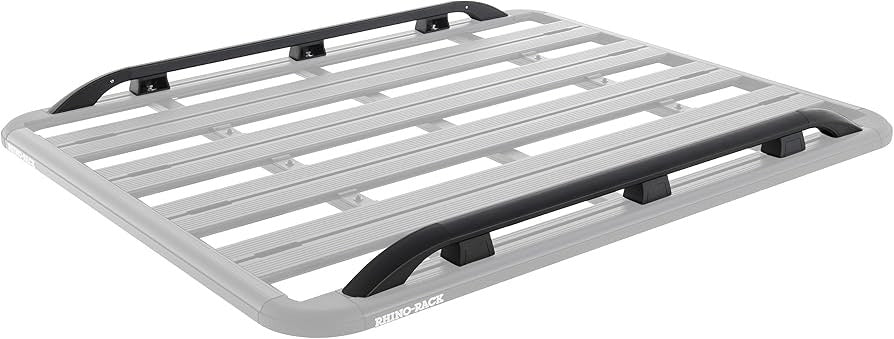 Rhino-Rack 43140B Roof Rack Platform Rails; Pioneer; Used With 42100B/ 42101B/ 44100B/ 44101B Roof Rack Platform; Black; Set Of 2
