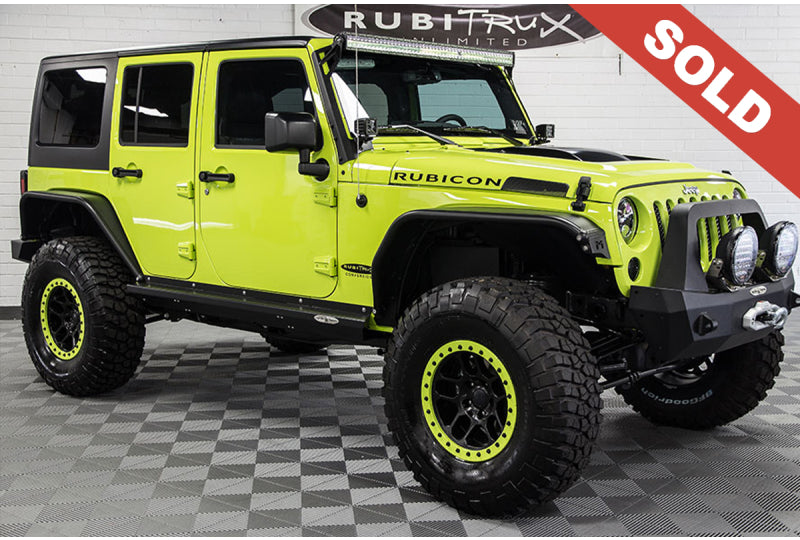 2016 Jeep Wrangler Rubicon Unlimited Hyper Green - SOLD