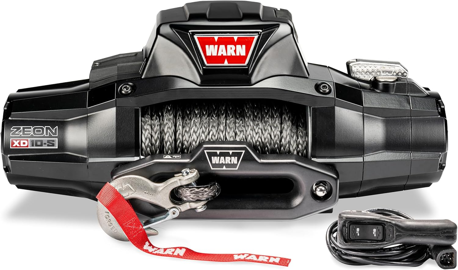 Warn Zeon XP 12s - 12,000 Pound Synthetic Rope Winch & Maximus-3 JL Winch Mount