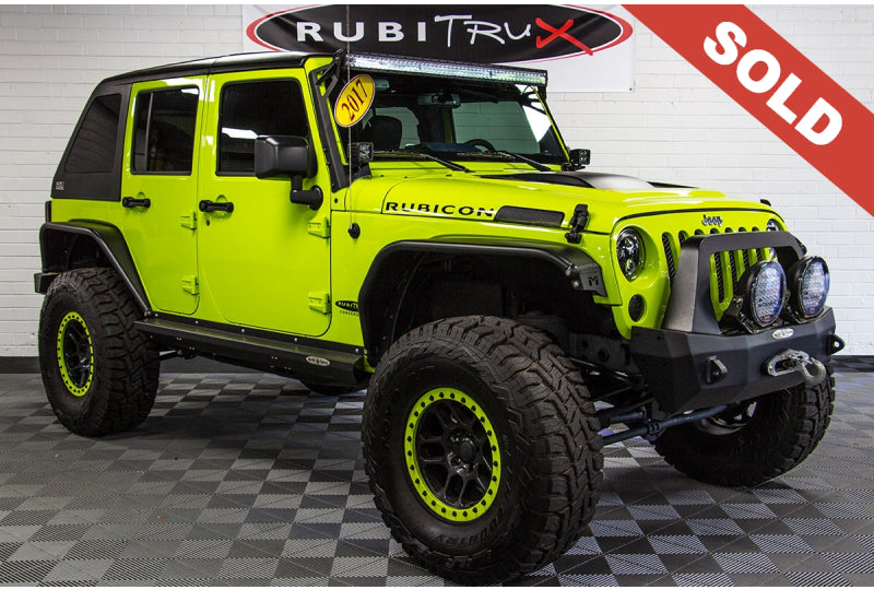 2017 Jeep Wrangler Rubicon Unlimited Hyper Green - SOLD