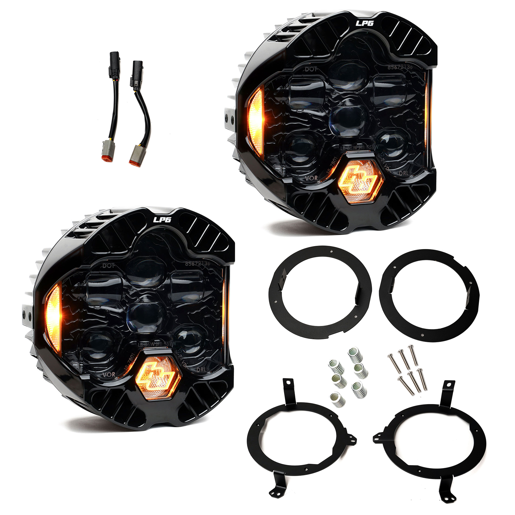 DOT LP6 LED Headlight Kit - Jeep 2018-2025 Wrangler JL AND Gladiator JT