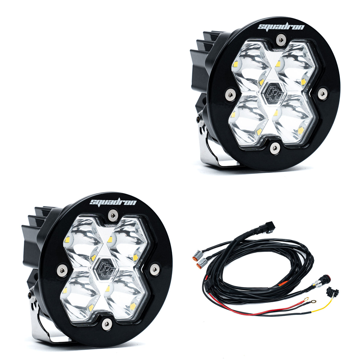 Baja Designs Squadron-R 2.0 Sport Black LED Auxiliary Light Pod Pair - Universal
