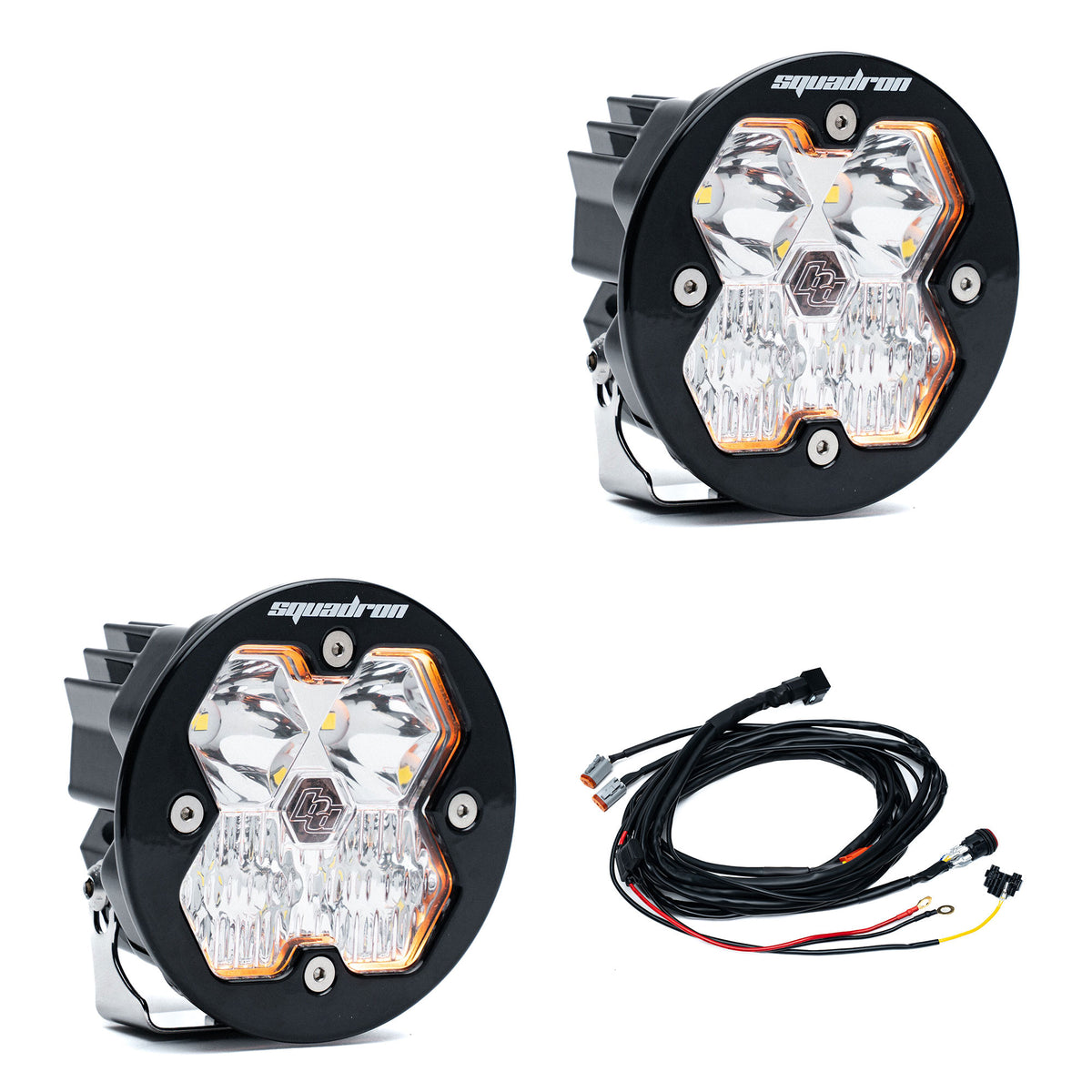 Baja Designs Squadron-R 2.0 Sport Black LED Auxiliary Light Pod Pair - Universal