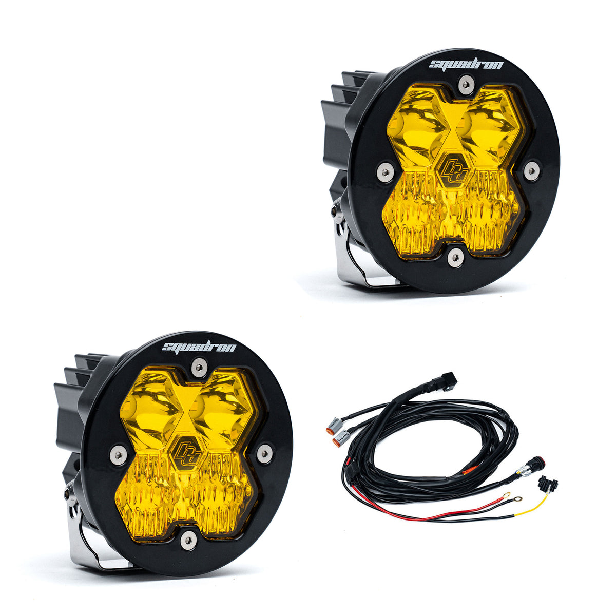 Baja Designs Squadron-R 2.0 Sport Black LED Auxiliary Light Pod Pair - Universal