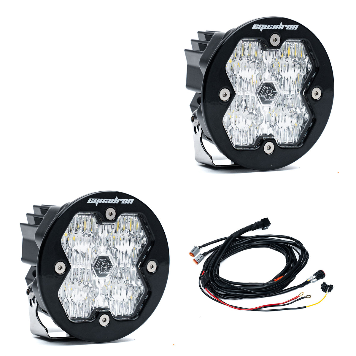 Baja Designs Squadron-R 2.0 Sport Black LED Auxiliary Light Pod Pair - Universal