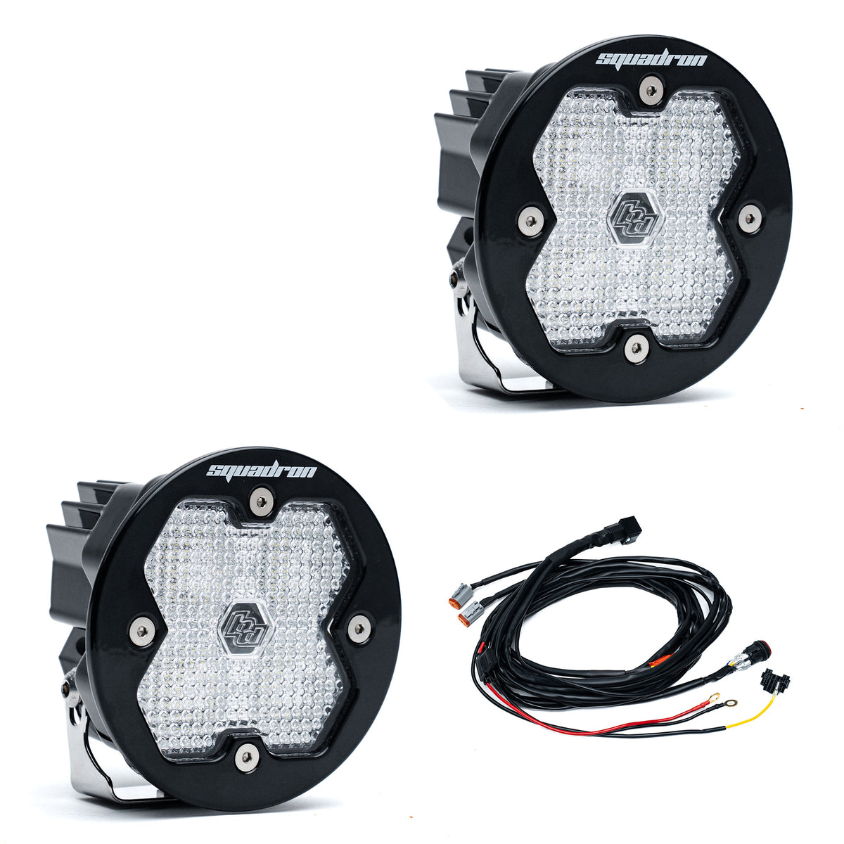 Baja Designs Squadron-R 2.0 Sport Black LED Auxiliary Light Pod Pair - Universal
