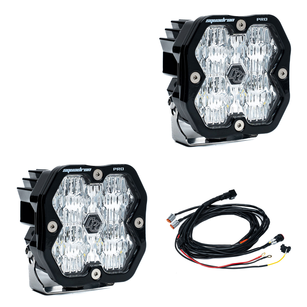 Baja Designs Squadron 2.0 Pro Black LED Auxiliary Light Pod Pair - Universal