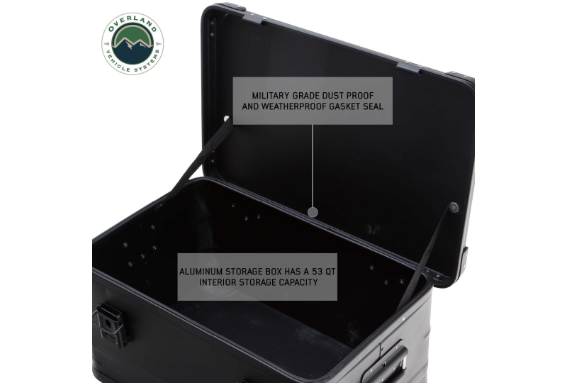 OVS Aluminum Storage Box 53QT - Black