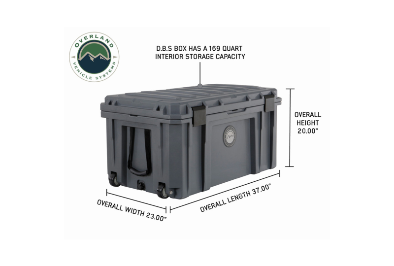OVS D.B.S. 169QT Dry Box - Wheels, Drain, Opener