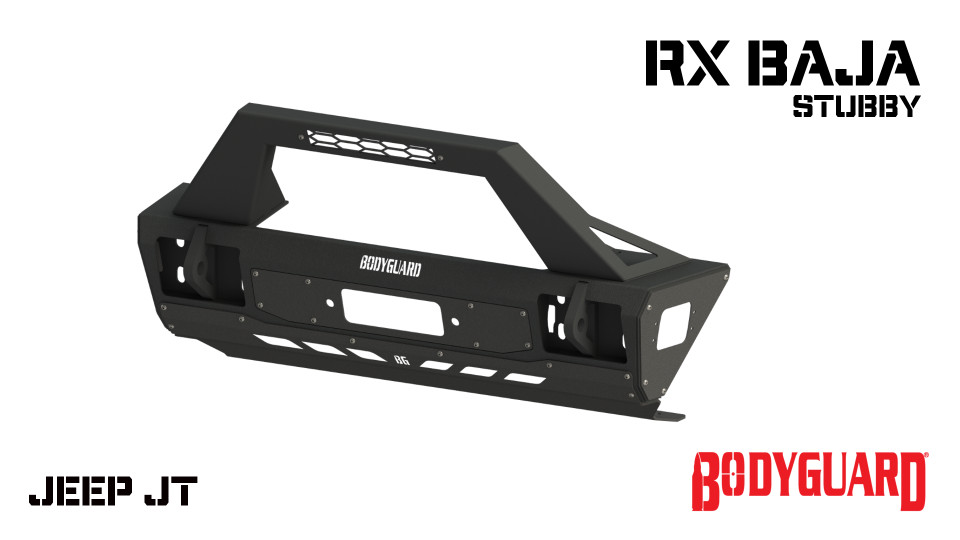 Jeep JT Gladiator Stubby Front Bumper - with Baja Bar