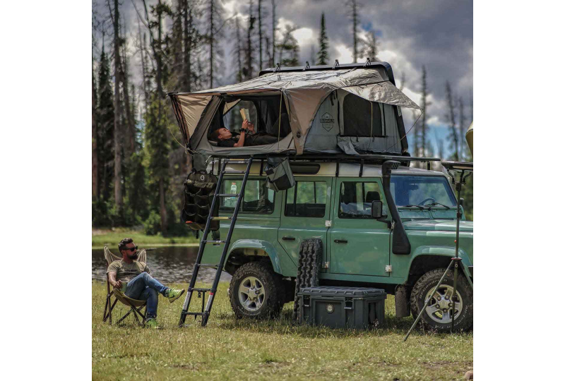 OVS Bushveld 4 - 4-Person Grey Tent, Green Rainfly