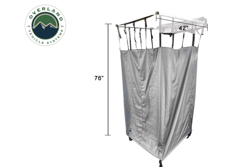 OVS HD Nomadic Single Shower 42x42 - Grey/Green, Bag