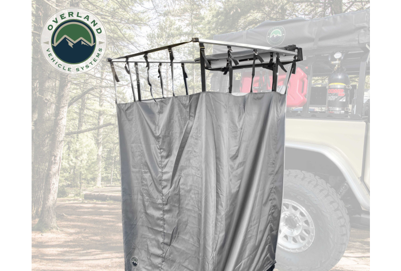 OVS HD Nomadic Single Shower 42x42 - Grey/Green, Bag