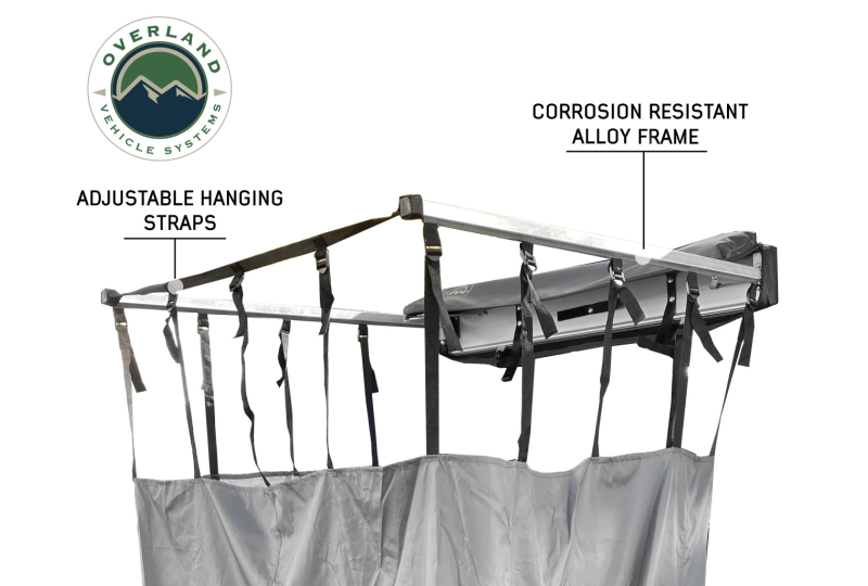 OVS HD Nomadic Single Shower 42x42 - Grey/Green, Bag