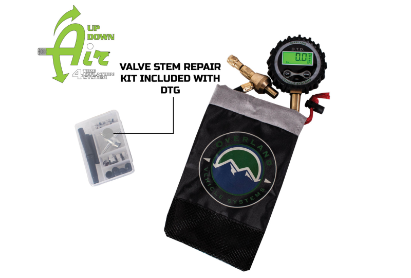 OVS Digital Tire Deflator with Valve Kit & Storage Bag