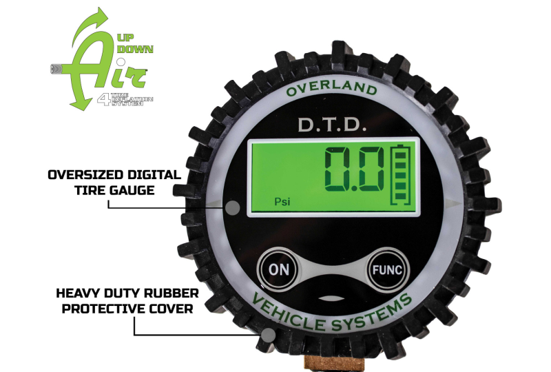 OVS Digital Tire Deflator with Valve Kit & Storage Bag