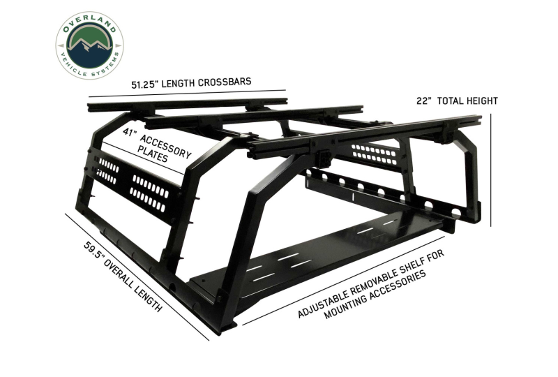 OVS Discovery Rack; Cargo Plates & Tray; Mid Size Short Bed