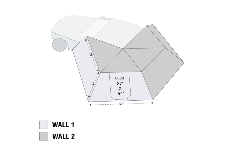 OVS HD Nomadic 270 LT Wall 1 - Driver, Grey/Green Bag