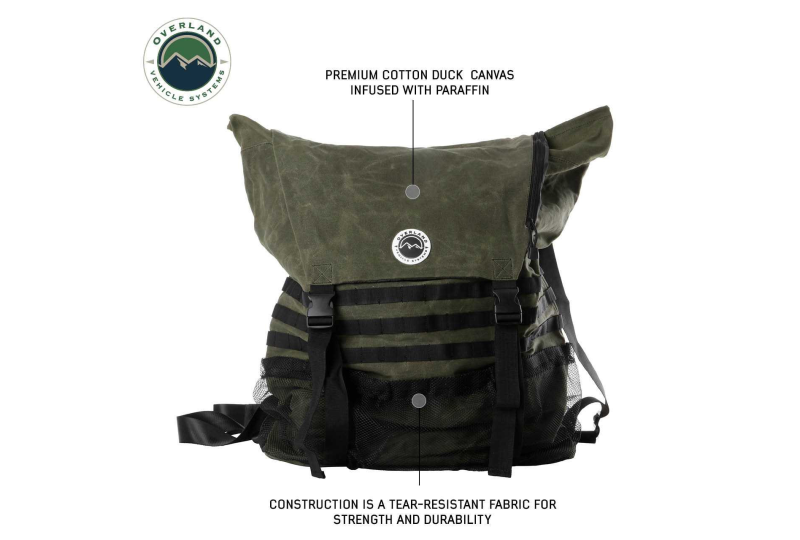 OVS Extra Large Trash Bag Tire Mount # 16 Waxed Canvas