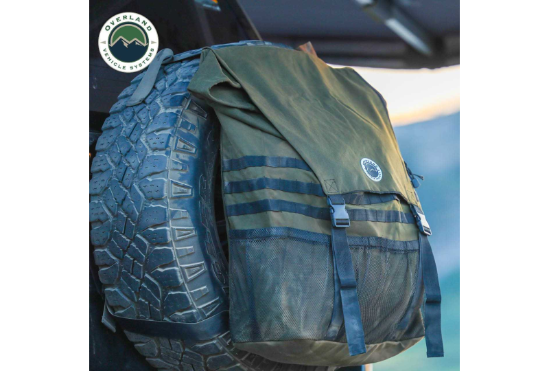 OVS Extra Large Trash Bag Tire Mount # 16 Waxed Canvas