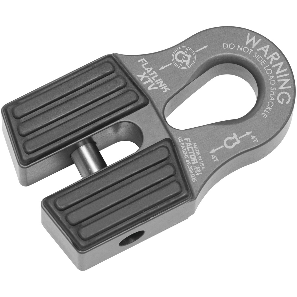 FlatLink XTV Winch Shackle Mount Gray Factor 55