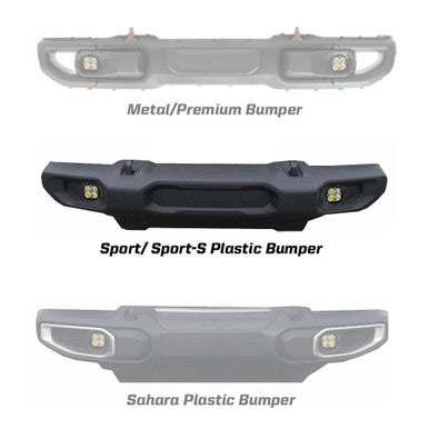 Baja Designs Squadron-R 2.0 Sport Fog Pocket Light Kit - Jeep 2018-26 Wrangler JL; 2020-26 Gladiator JT