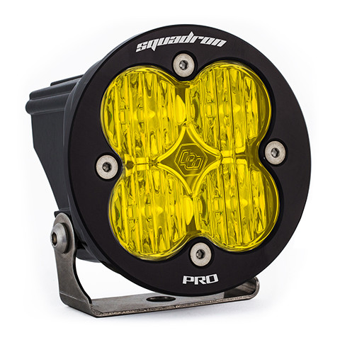 Squadron-R Pro Black LED Auxiliary Light, Amber-Wide Cornering