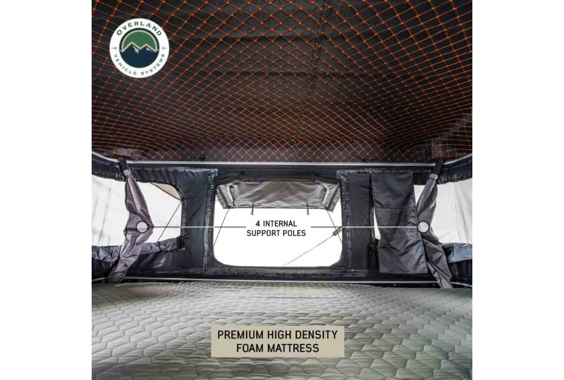 OVS HD Bundu 3: 3-Person Grey Pop Up Tent, Black Fly